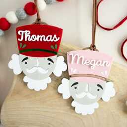 Personalised Christmas Nutcracker Bauble Novelty Children's Name Hanging Ornament - thumbnail 2