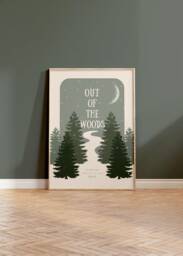 Out Of The Woods - Taylor Inspired Lyrics, Lyric Print, Forest Poster, Album, Lyric, Eras, Wall Art, Print A2/A3/A4/A5/8x10/5x7/PDF - thumbnail 1