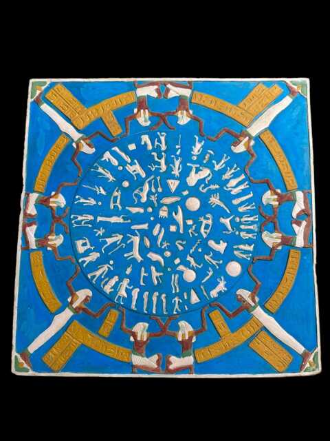 Dendera Zodiac Replica Ancient Egyptian Astronomical Symbols - image 1