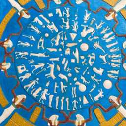 Dendera Zodiac Replica Ancient Egyptian Astronomical Symbols - thumbnail 3