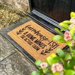 Farmhouse-Ish Doormat - Funny Modern Farmhouse Welcome Mat, Rustic Entry Rug With Charm, Home Decor Gift, Front Porch Mat Housewarming - thumbnail 1