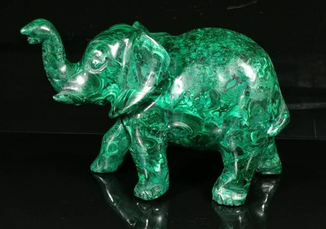 Malachite Elephant - image 1