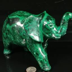 Malachite Elephant - thumbnail 4