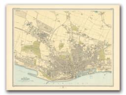 Old Dundee Map - Plan Of Dundee, Scotland 1912 Scottish Maps -Fife Firth Tay - thumbnail 1