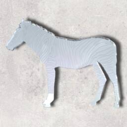 Zebra Acrylic Mirror Wall Art - Many Size & Colour Options - Bespoke Items Made - thumbnail 2