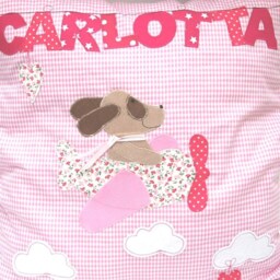 Personalized Pillow With Name, Little Dog - Pillow, Children's Baby Gift, Christening, Birth - thumbnail 2