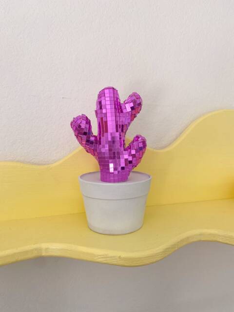 Pink Disco Cactus Home Decor - image 1