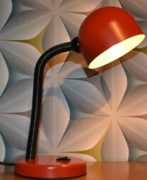Vintage 1970S Orange Table Lamp