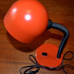 Vintage 1970S Orange Table Lamp - thumbnail 2