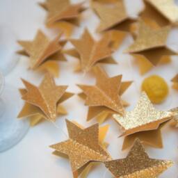 Christmas Decor, Holiday Star Garland, Glitter Unique Gifts, Modern Christmas, Garlandunique Gift - thumbnail 2