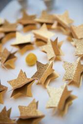 Christmas Decor, Holiday Star Garland, Glitter Unique Gifts, Modern Christmas, Garlandunique Gift - thumbnail 1