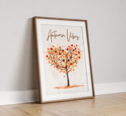 Autumn Vibes Watercolor Tree Print Seasonal Home Decor - PDF - thumbnail 1
