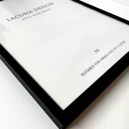 A2 Black Metal Frame, Matt Picture Photo Display Frames, Poster Modern Frame Art - thumbnail 2
