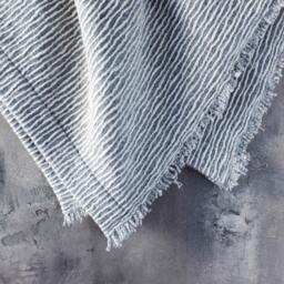 Grey Stripe Blanket - thumbnail 2
