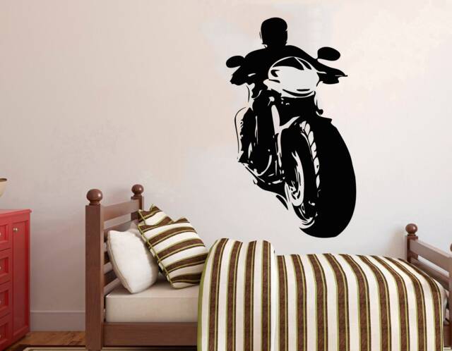 Motocross Motorcycle Wall Decal Removable Dirt Bike Decor 4274 - image 1