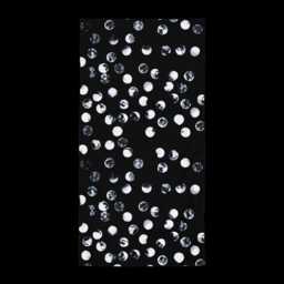 "Black & White Patterned Beach Towel, Spa Towel - 30""x60" - thumbnail 3