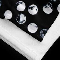 "Black & White Patterned Beach Towel, Spa Towel - 30""x60" - thumbnail 4