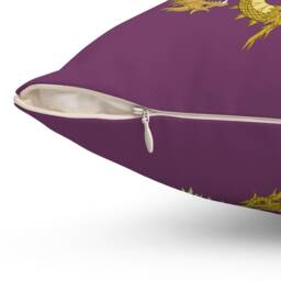 King's Circle Square Pillow - Purple - thumbnail 2