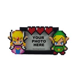 Legend Of Zelda Picture Frame - Couples Nerdy Wedding Gift Video Game Pixel - thumbnail 3