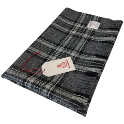Harris Tweed Birch Tartan - Luxury Pure Wool Lap Blanket 75x100cm/30x39 - thumbnail 3