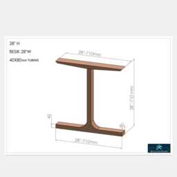 "Modern Stainless Steel Dining Table Legs , 28"" H X W, Height 26"" - 30" - thumbnail 4