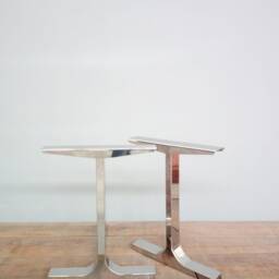 "Modern Stainless Steel Dining Table Legs , 28"" H X W, Height 26"" - 30" - thumbnail 3