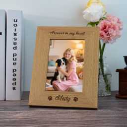 Family Photo Frame Personalized Gift, Engraved Wooden Picture Gift For - thumbnail 3