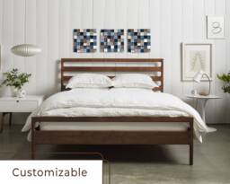 3D Wooden Mosaic Wall Art Scandinavian Geometric Decor, Set Of 3 - thumbnail 1