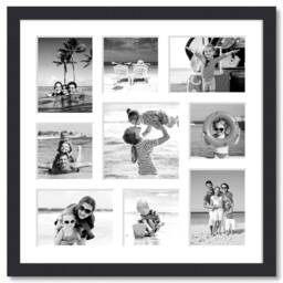 Large Multi Photo Picture Frame - Holds 9 Photos Black - thumbnail 3