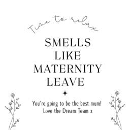 Personalised Maternity Leave Candle - Mum To Be Baby Shower Gift - thumbnail 2
