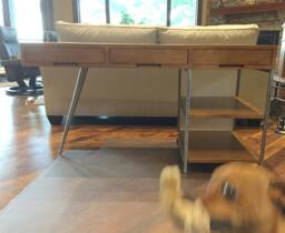 Wood & Metal Desk - thumbnail 1