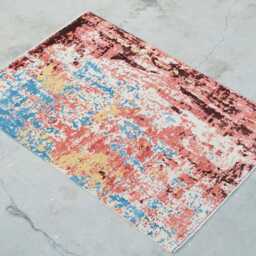 Handknotted 5x8 Erased Contemporary Rug - thumbnail 3