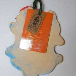 Ceramic Mini-Wall Cat Girl. in A Hat. Shorts. Wall Art. Hanging. Hand Made Ceramics. Wall Hanging Decor - thumbnail 3