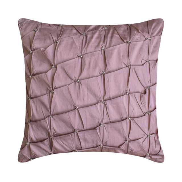 "Decorative Knots, Pintuck, Textured Toss Pillow Cover 16""x16" - image 1