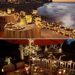 Solar Powered Led Fairy String Lights Waterproof Copper Wire Garden Wedding Patio Christmas Decor - thumbnail 4