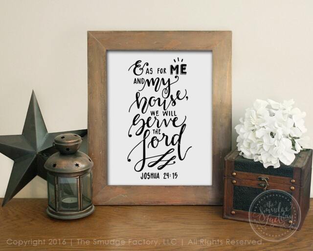 Bible Verse Printable, Hand Lettered Christian Wall Art - Digital Download - image 1