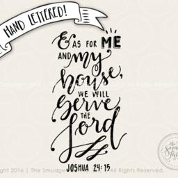 Bible Verse Printable, Hand Lettered Christian Wall Art - Digital Download - thumbnail 2