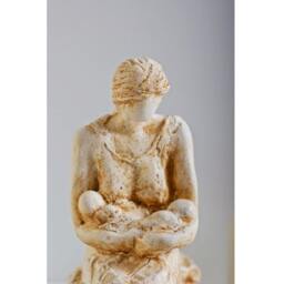 Twins - Original Sculpture Of Mother & Twin Babies - thumbnail 3