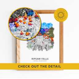 Dudley Do-Right's Ripsaw Falls, Universal Orlando Resort Theme Park Print A3-A4-A5-A6 - thumbnail 3