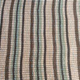 Chindi Rag Rug, Handmade Boho Hippie Multi Colored Vegan Rug 5'x7' - thumbnail 4