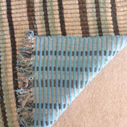 Chindi Rag Rug, Handmade Boho Hippie Multi Colored Vegan Rug 5'x7' - thumbnail 2