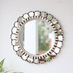 "Peruvian Mirrors ""Armoniosa Plata Plus 40cm" - thumbnail 2