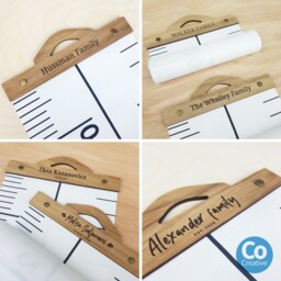 Personalised Name Kids Height Chart - Canvas Portable Removable Growth Imperial & Metric Family - thumbnail 2