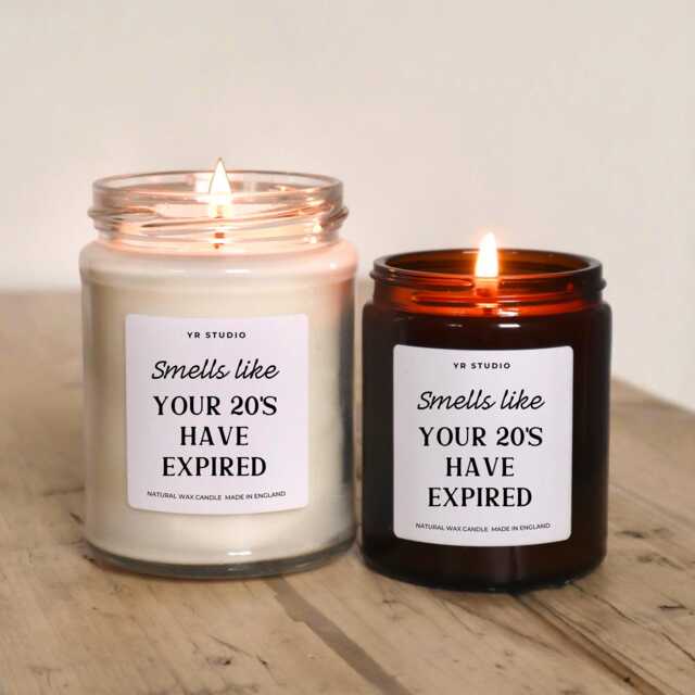 30Th Birthday Gift, Smells Like Your 20S Have Expired Candle Gift For Her, Him, Turning 30 Th Candle, Sister, Brother - image 1