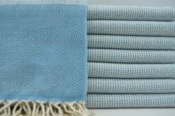 "Turkish Towel, Turquoise Towel, Turkish Bath Towel, Diamond Towel, 40""x67"