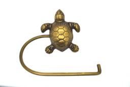 Turtle Toilet Roll Holder. Solid Brass Bathroom Decor Supplied With Fitting Screws. Choose From 5 Designs - thumbnail 1