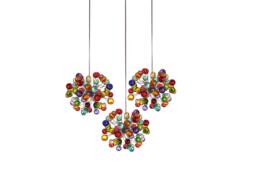 Multi Hanging Pendants Light, Ceiling Lighting With Multicolored Bubbles For Kitchen Island, Dining Room Or Living Room - thumbnail 1