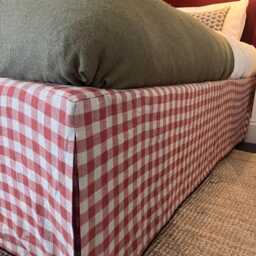 Custom Box Pleat Straight Bed Valance in A Range Of Fabrics - thumbnail 2