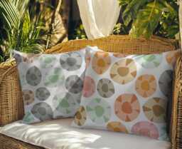 "Scandi Abstract Floral Cushion Covers - Mix ""N Match Throw Pillow 18" - thumbnail 1