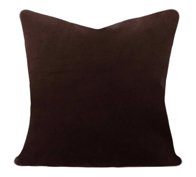 Dark Brown Velvet Pillow Cover - All Sizes Available - image 1
